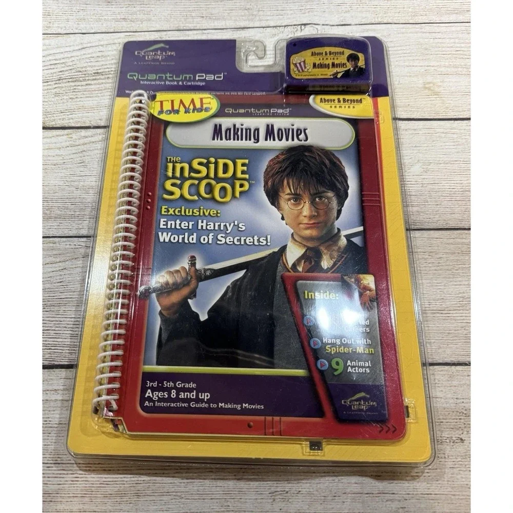 Leap Frog Quantum Pad Making Movies Interactive Book & Cartridge New  Sealed Tb8